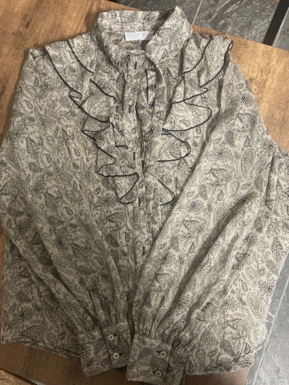 Primark Paisley Ruffle Blouse - Picture 2 of 2